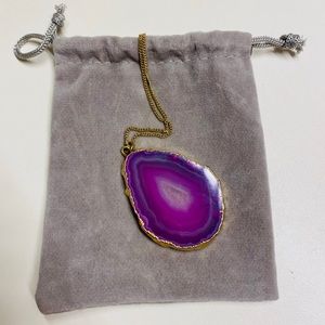 🎁AGATE CHARM WITH CHAIN EXQUISITE BEAUTIFUL!